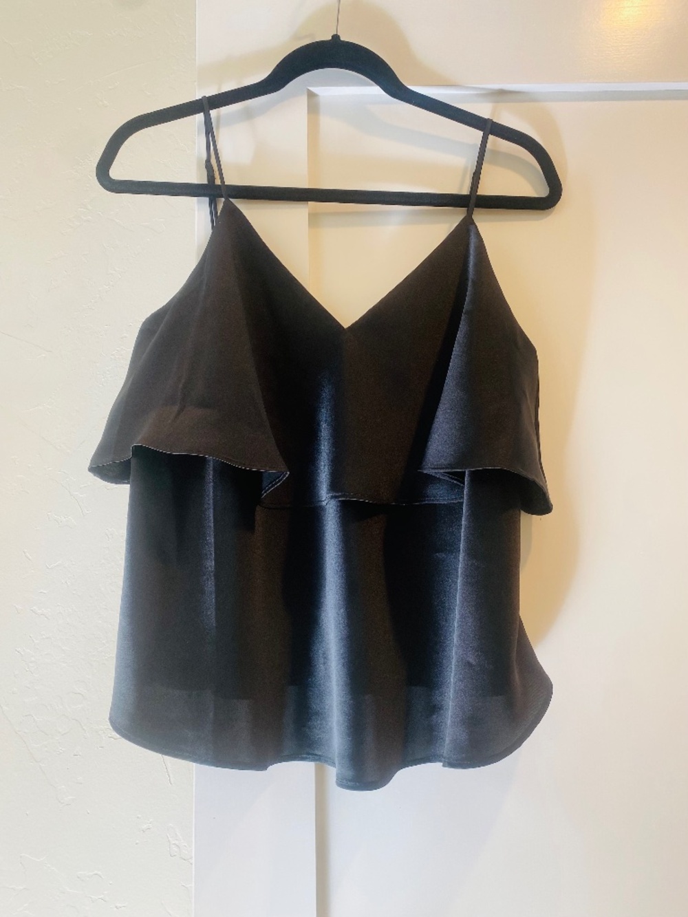 Express Ruffle Satin Cami